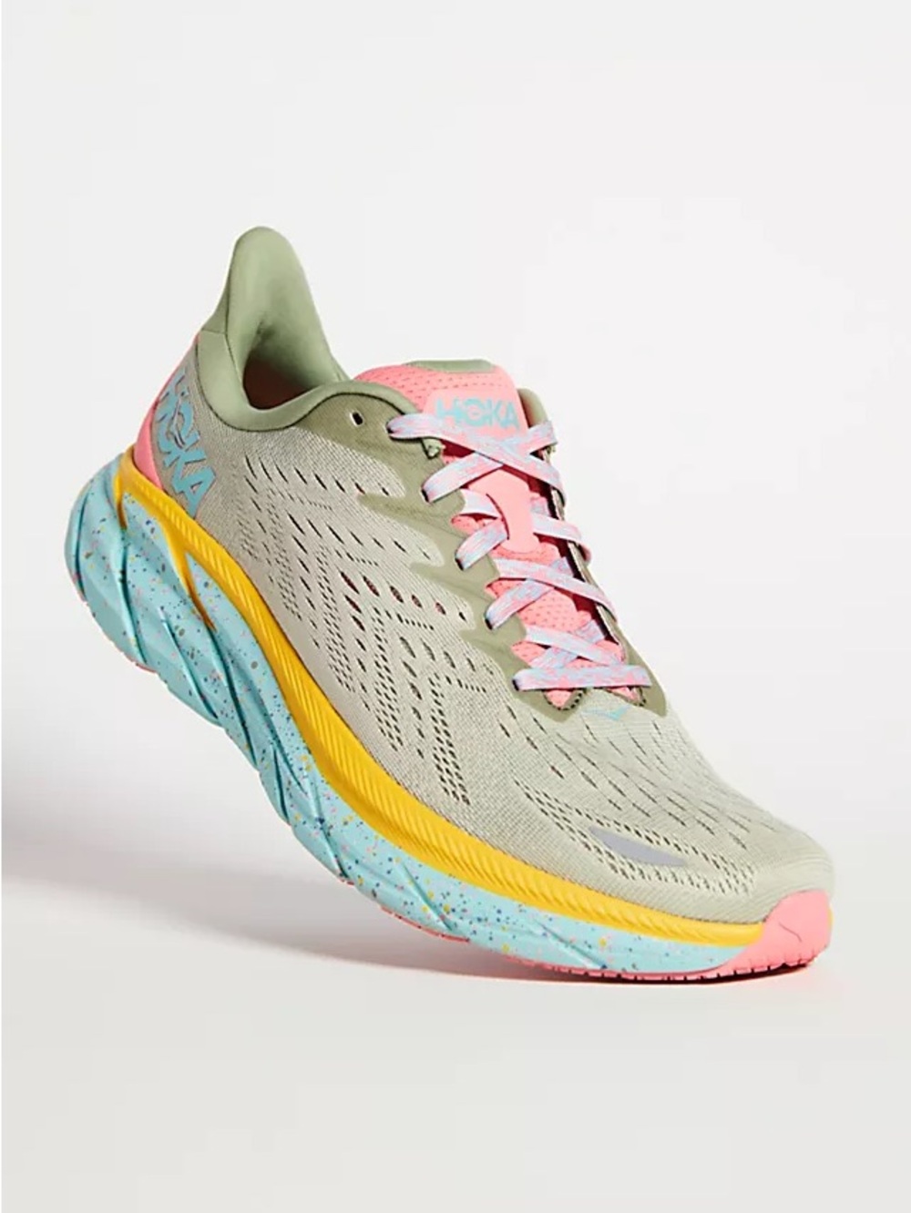 Hoka x FP Movement Clifton 8 Limited Edition Seaweed / Green Tea Colorway 💖